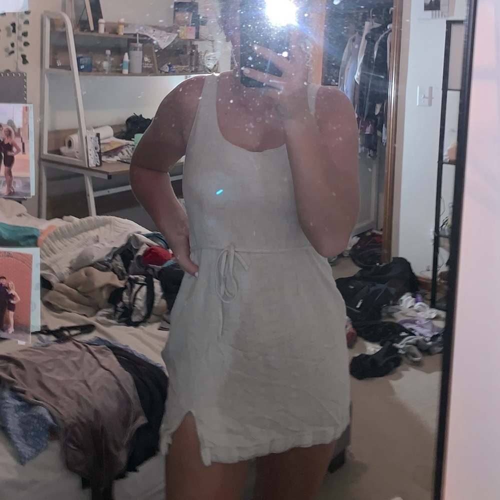 Tan Abercrombie & Fitch Dress